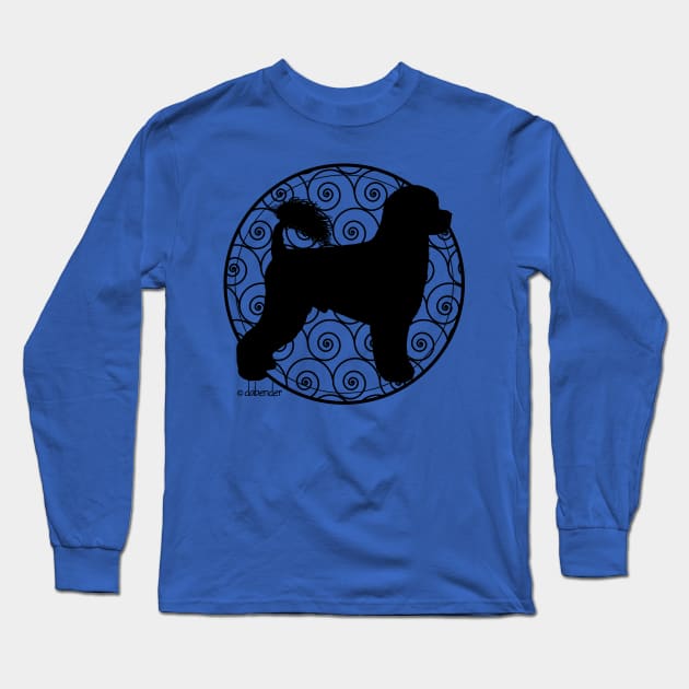 Portuguese Water Dog Retriever Waves Long Sleeve T-Shirt by avondalealley